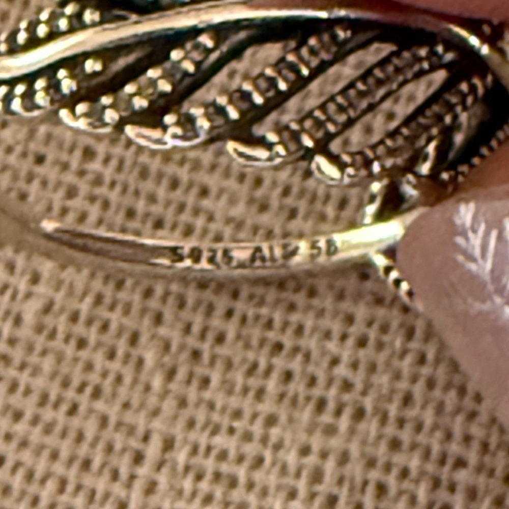 Pandora Silver Leaf Ring - image 5